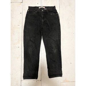 Levi's 550 Relaxed Fit Mens Jeans, Black, Size 34x32
